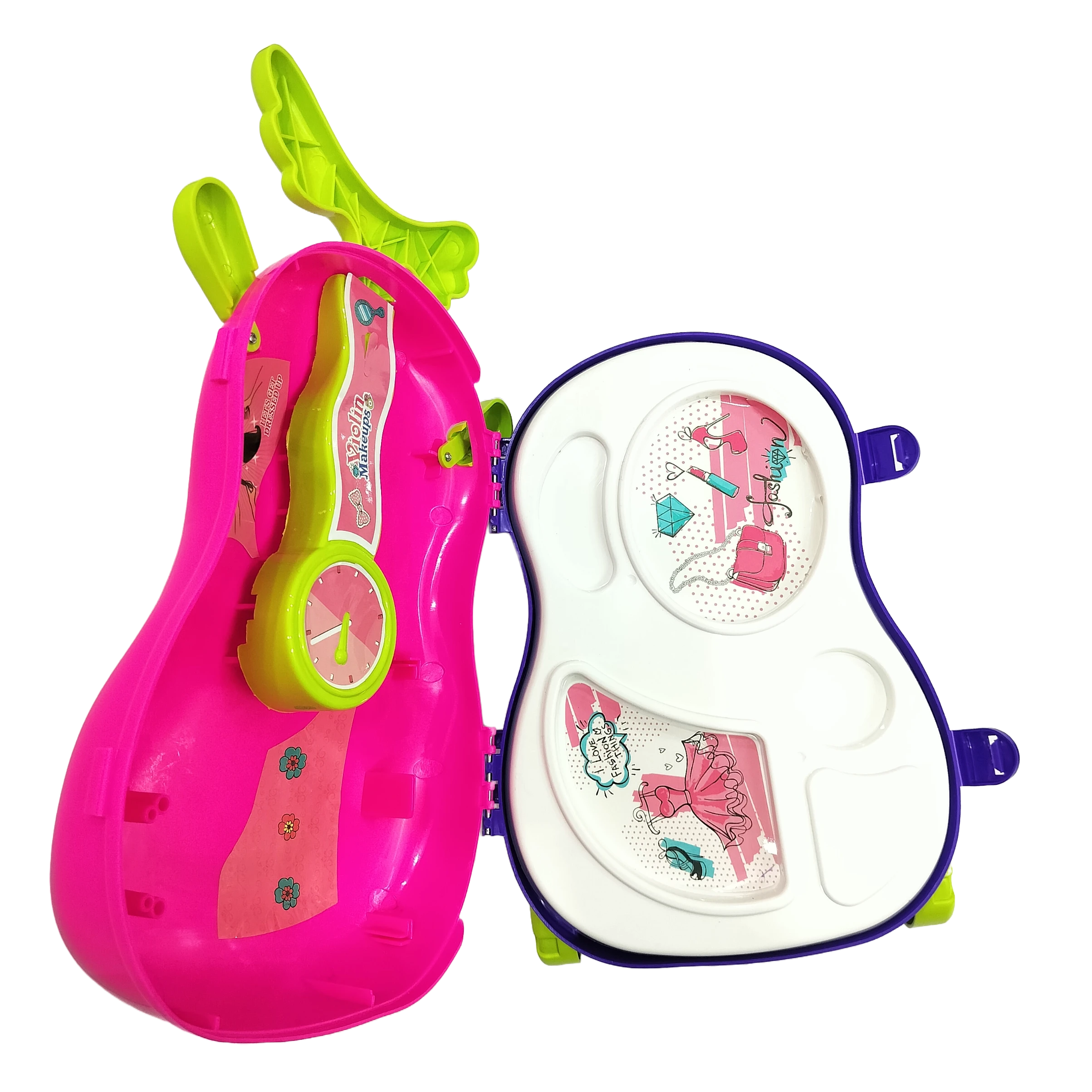 Khilauna Makeup Kit for baby girl | Trolly makeup kit toy with pulley ()